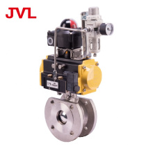 JVL dn25 flange pneumatic UItra thin ball valve